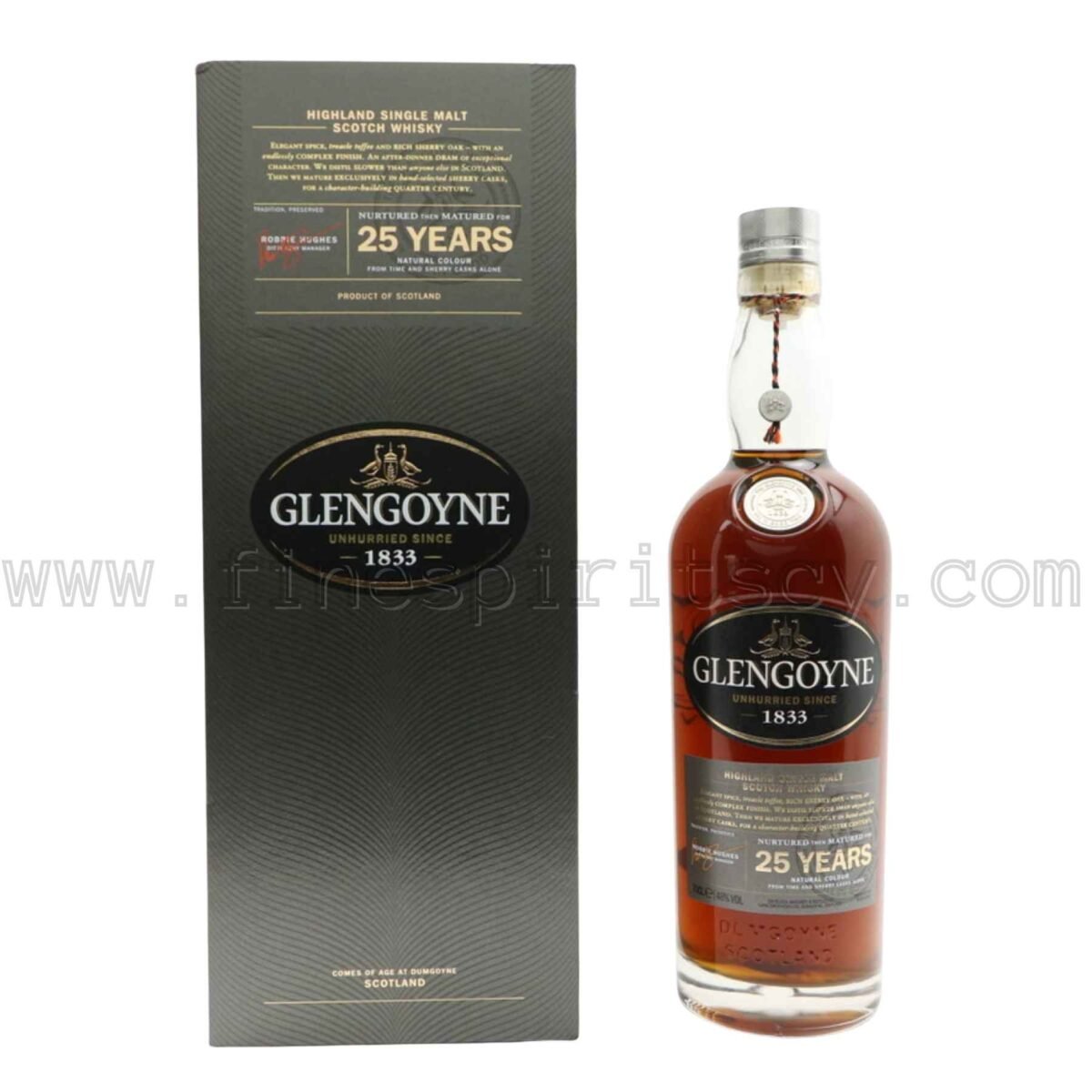 Glengoyne 25 Year Old Sherry Oak Cask Wooden Box Travel Retail Exclusive 700ml 70cl 0.7L